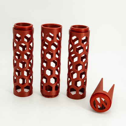 The Takumi Moss Pole 2.4in Open Design in Marble Brick x3 - Miyagi's Garden