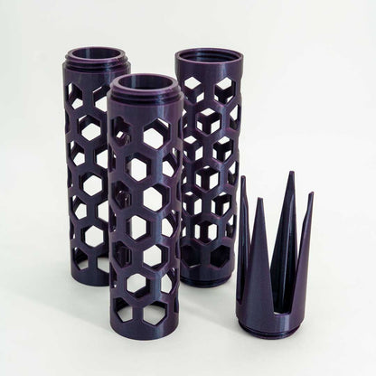 The Takumi Moss Pole 2.4in Open Design x3 in Galaxy Purple - Miyagi's Garden