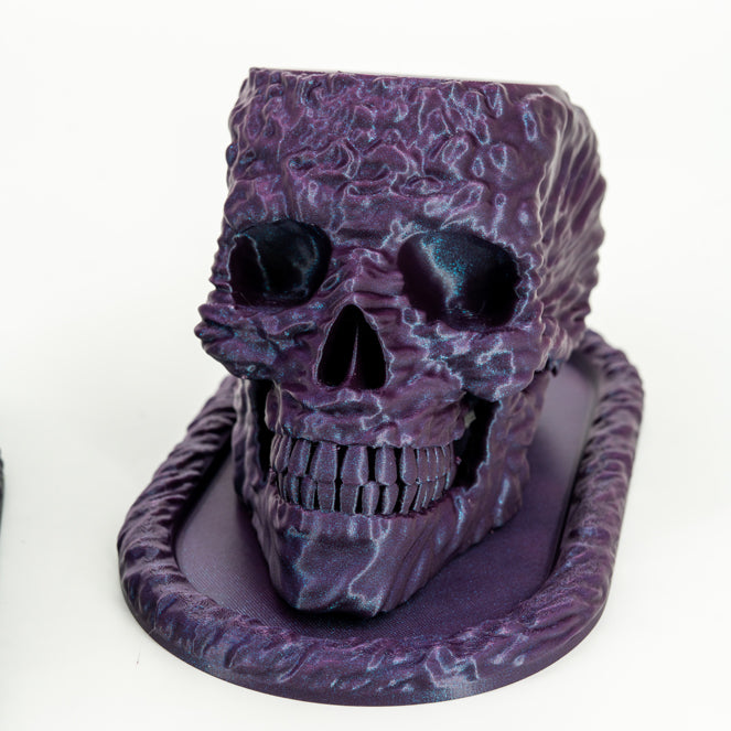 Sci Fi Skull Planter and Tray