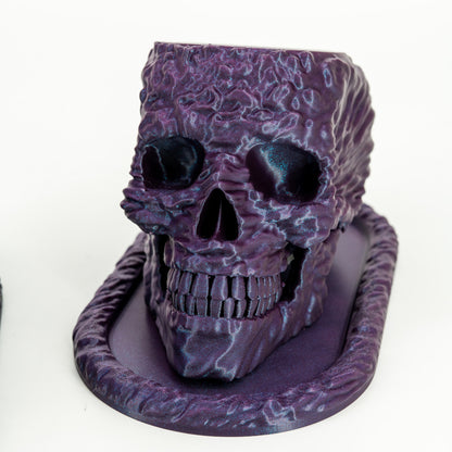 Sci Fi Skull Planter and Tray