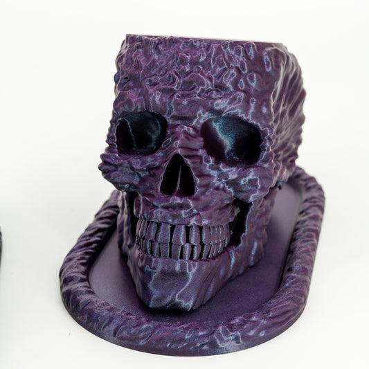 Sci Fi Skull Planter and Tray