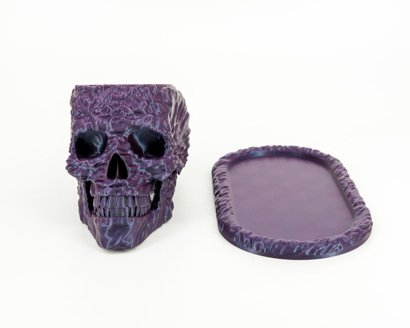 Sci Fi Skull Planter and Tray