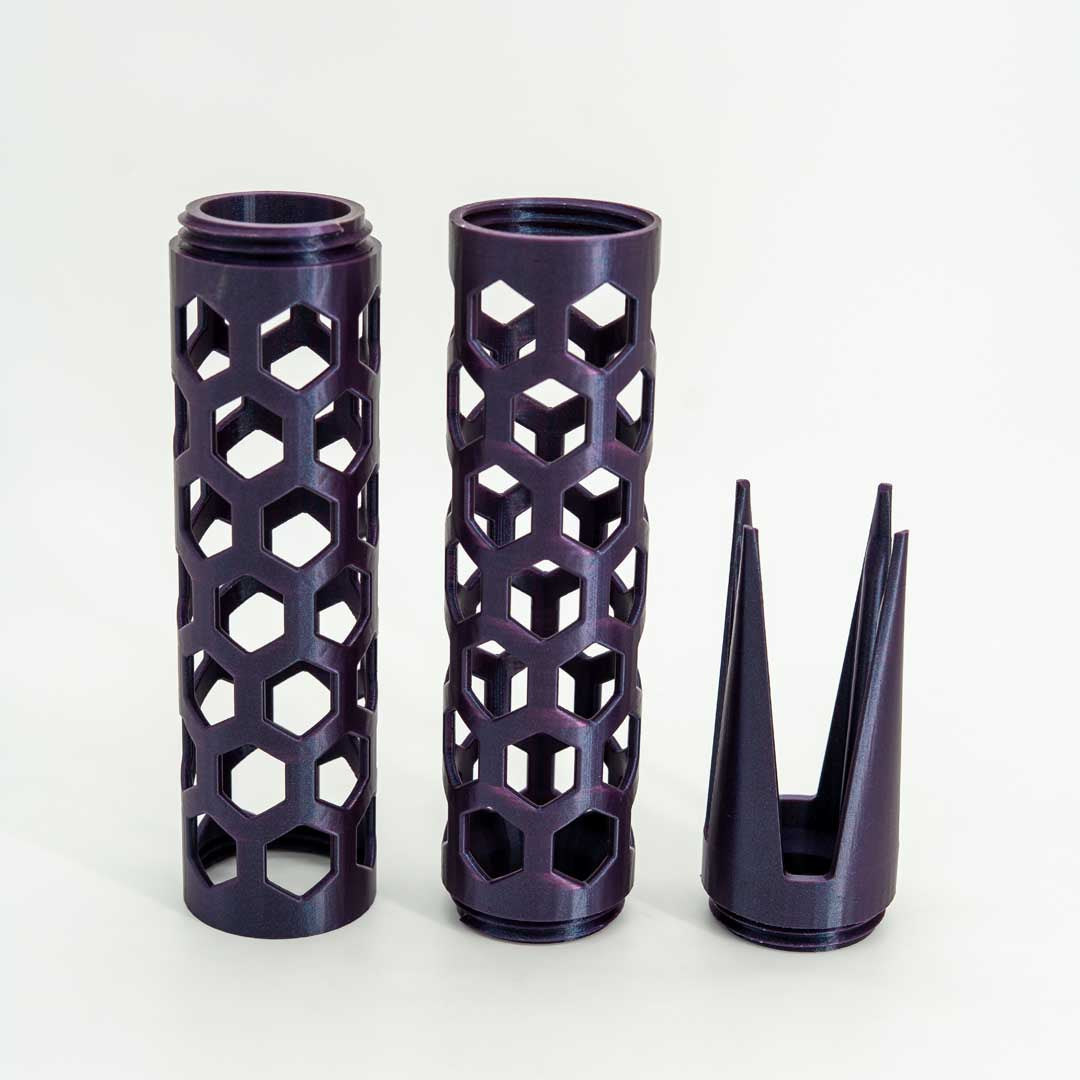 The Takumi Moss Pole 2.4in Open Design in Galaxy Purple - Miyagi's Garden