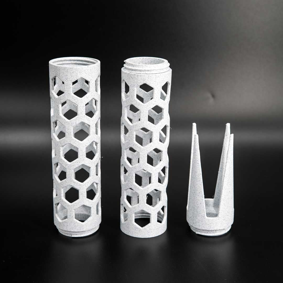 The Takumi Moss Pole 2.4in Open Design in Marble Oreo - Miyagi's Garden