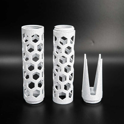 The Takumi Moss Pole 2.4in Open Design in Marble Oreo - Miyagi's Garden