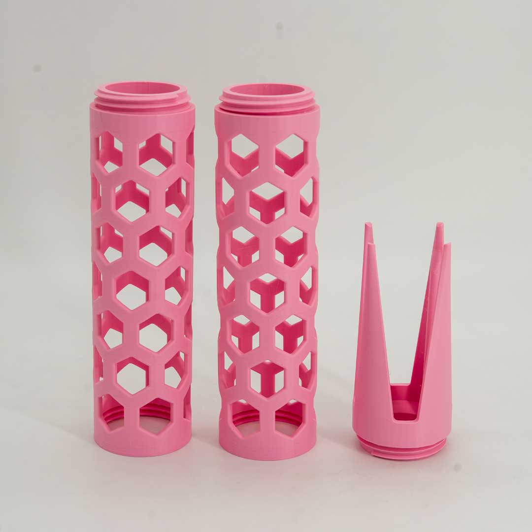 The Takumi Moss Pole 2.4in Open Design in Matte Sakura Pink - Miyagi's Garden