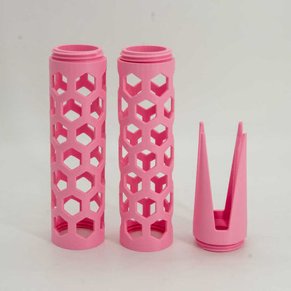 The Takumi Moss Pole 2.4in Open Design in Matte Sakura Pink - Miyagi's Garden