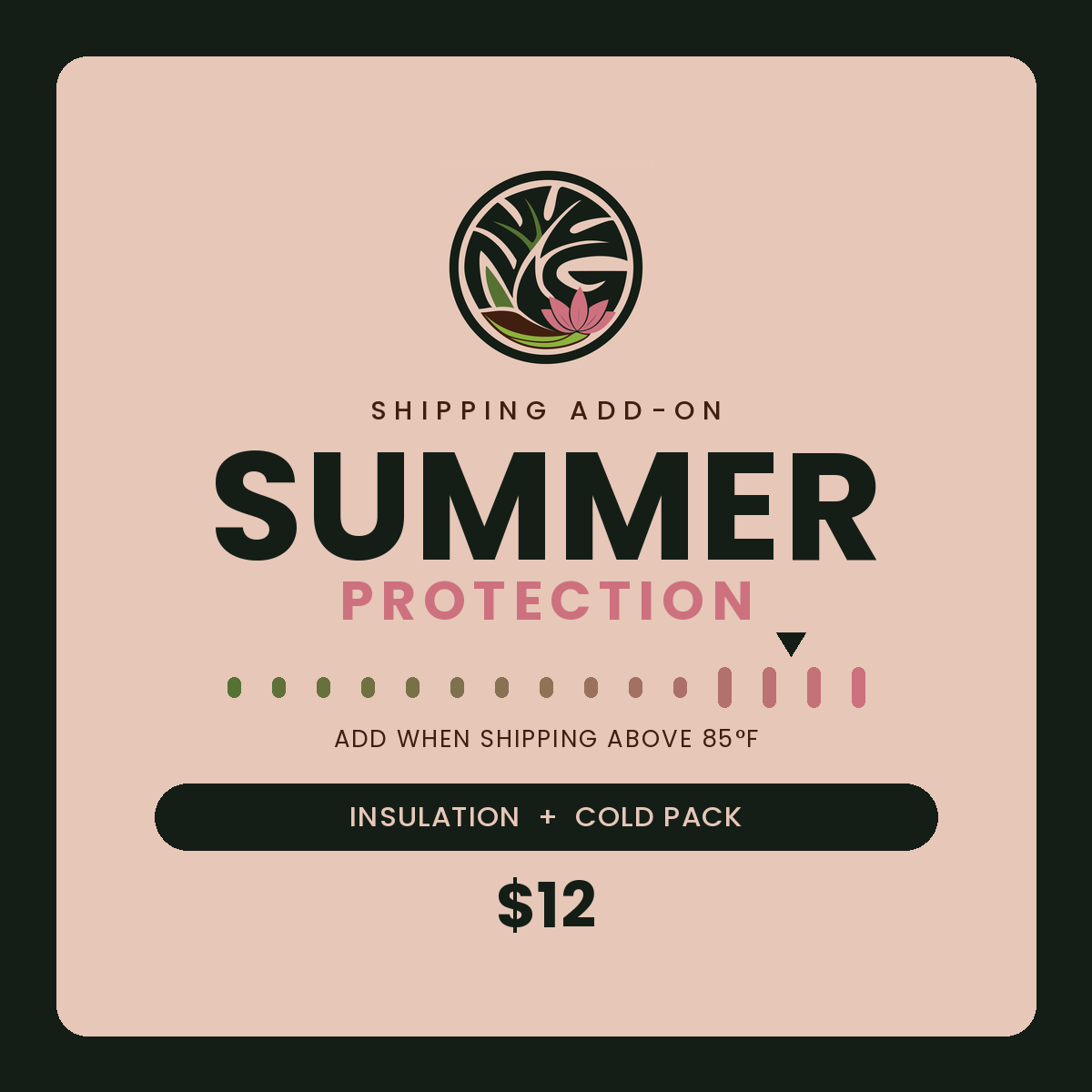 Miyagi's Garden summer plant shipping protection — insulation and cold pack add-on